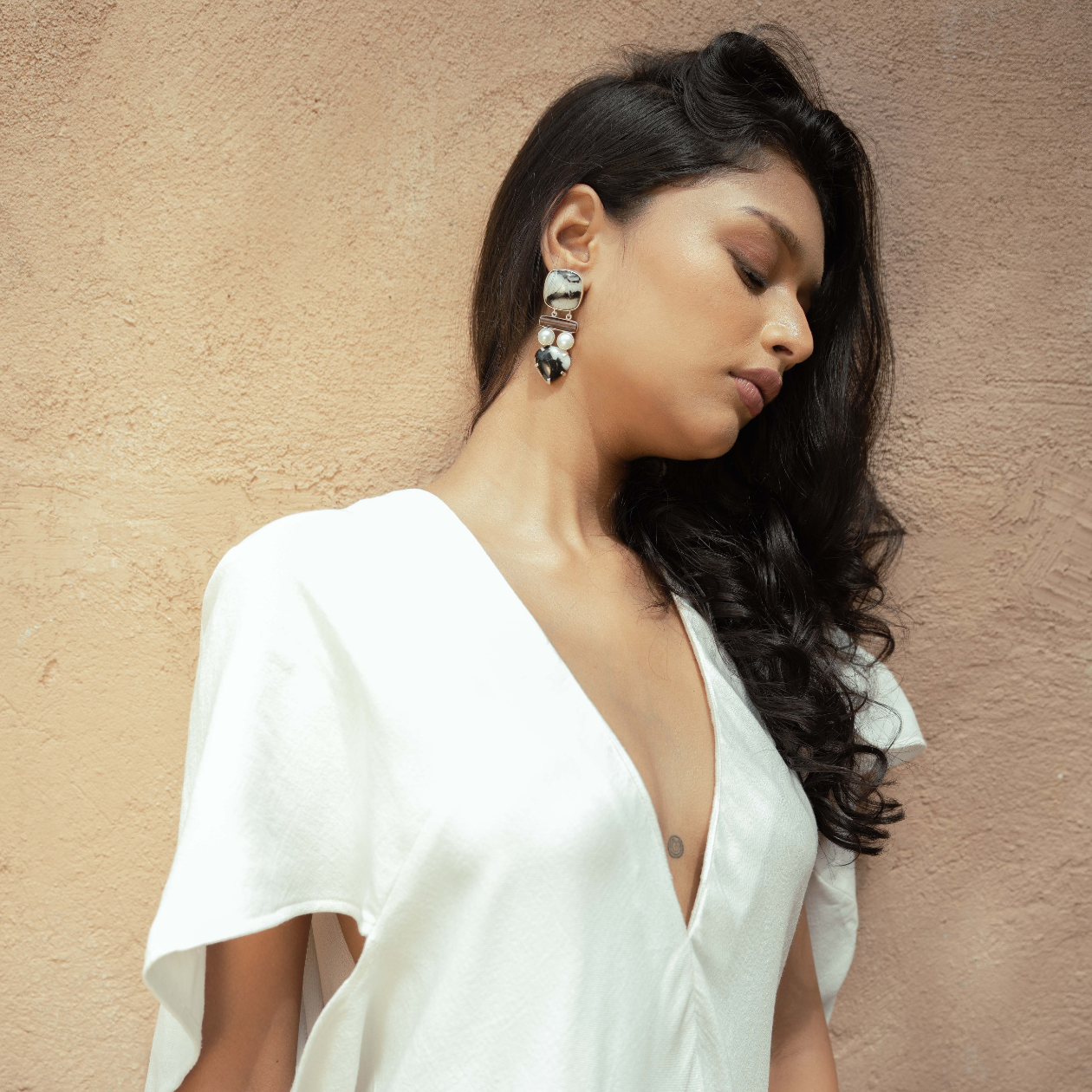 Adina Earrings. Buffalo Turquoise