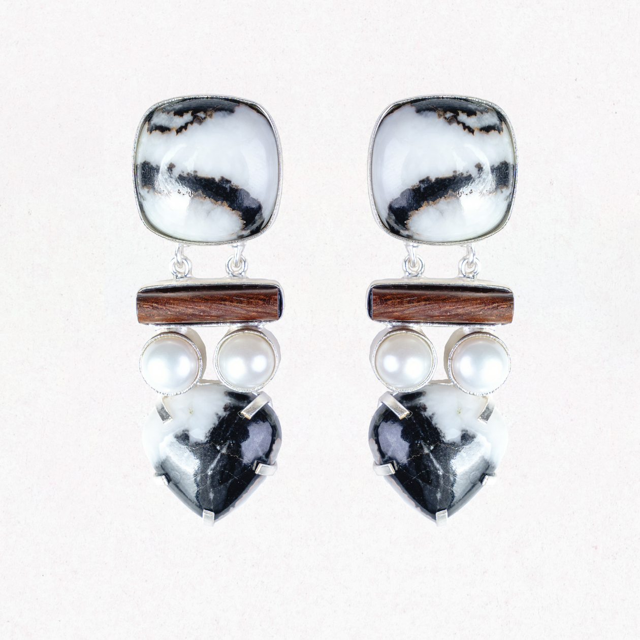 Adina Earrings. Buffalo Turquoise